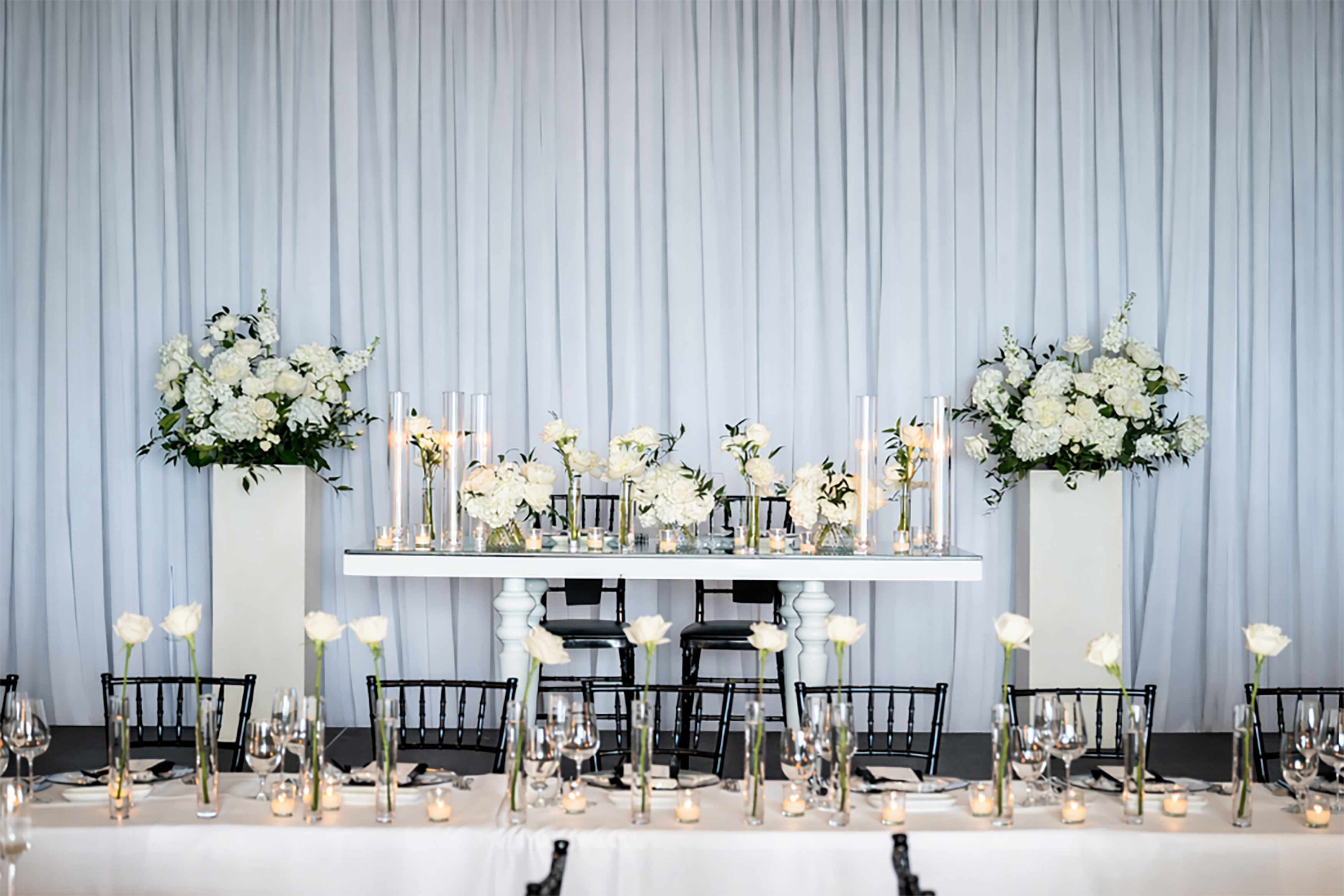 Stunning floral backdrop and event styling